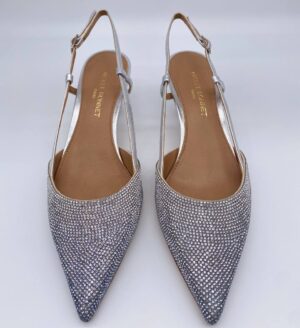 Chanel Swarovski argento tacco 50