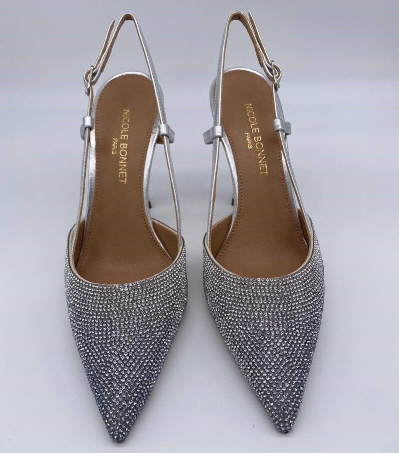 Chanel Swarovski argento tacco 90