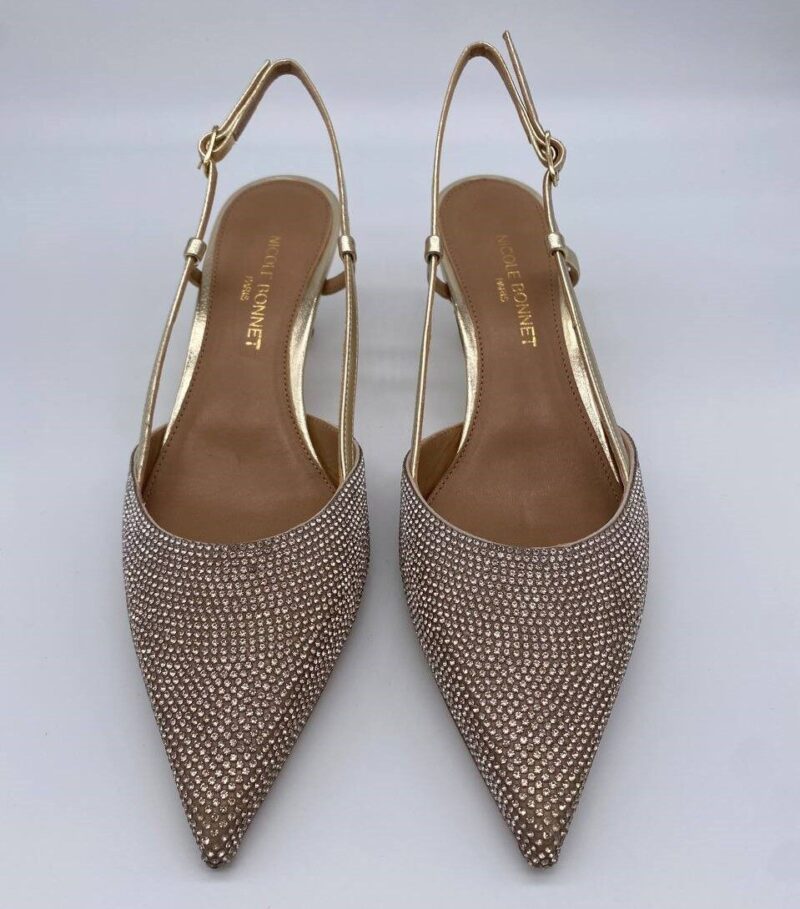 Chanel Swarovski platino tacco 50