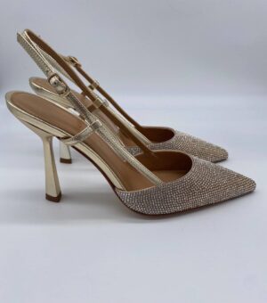 Chanel Swarovski platino tacco 90