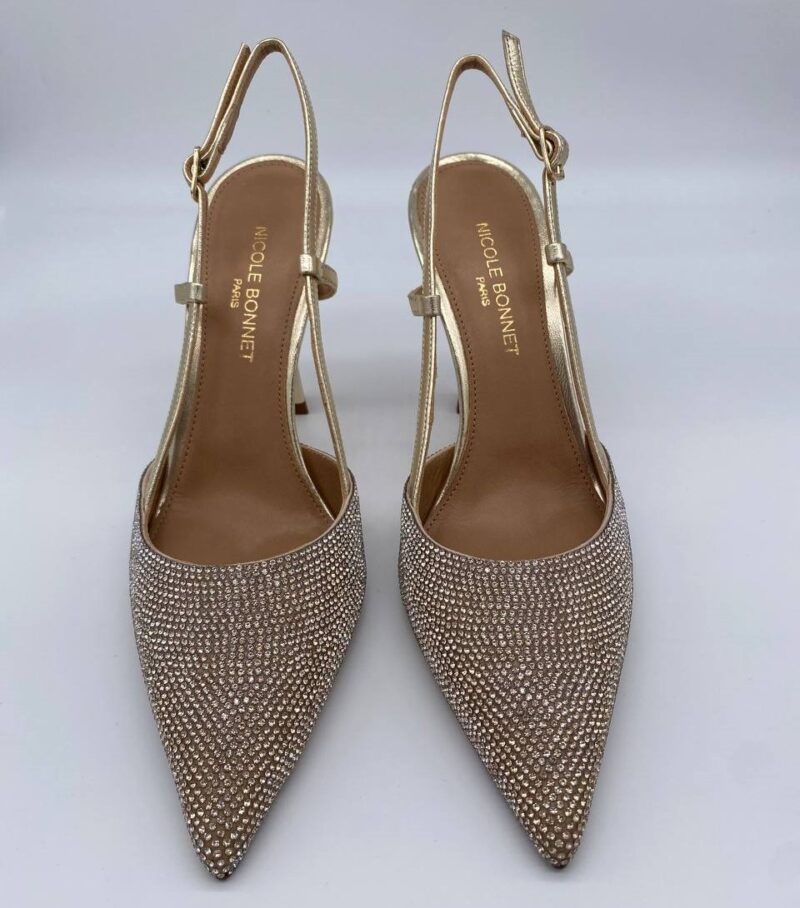 Chanel Swarovski platino tacco 90