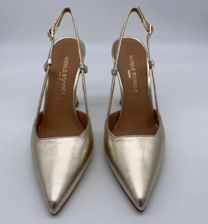 Chanel laminato platino tacco 90