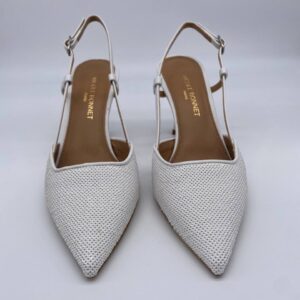 Chanel paillettes bianche tacco 70