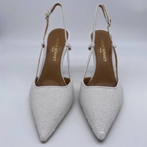 Chanel paillettes bianche tacco 90