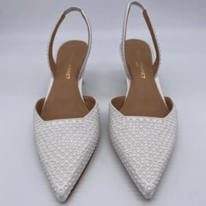 Chanel pietre bianche tacco 50