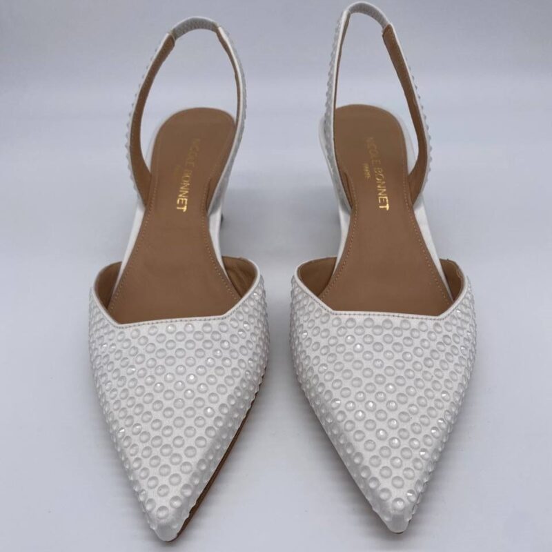 Chanel pietre bianche tacco 50