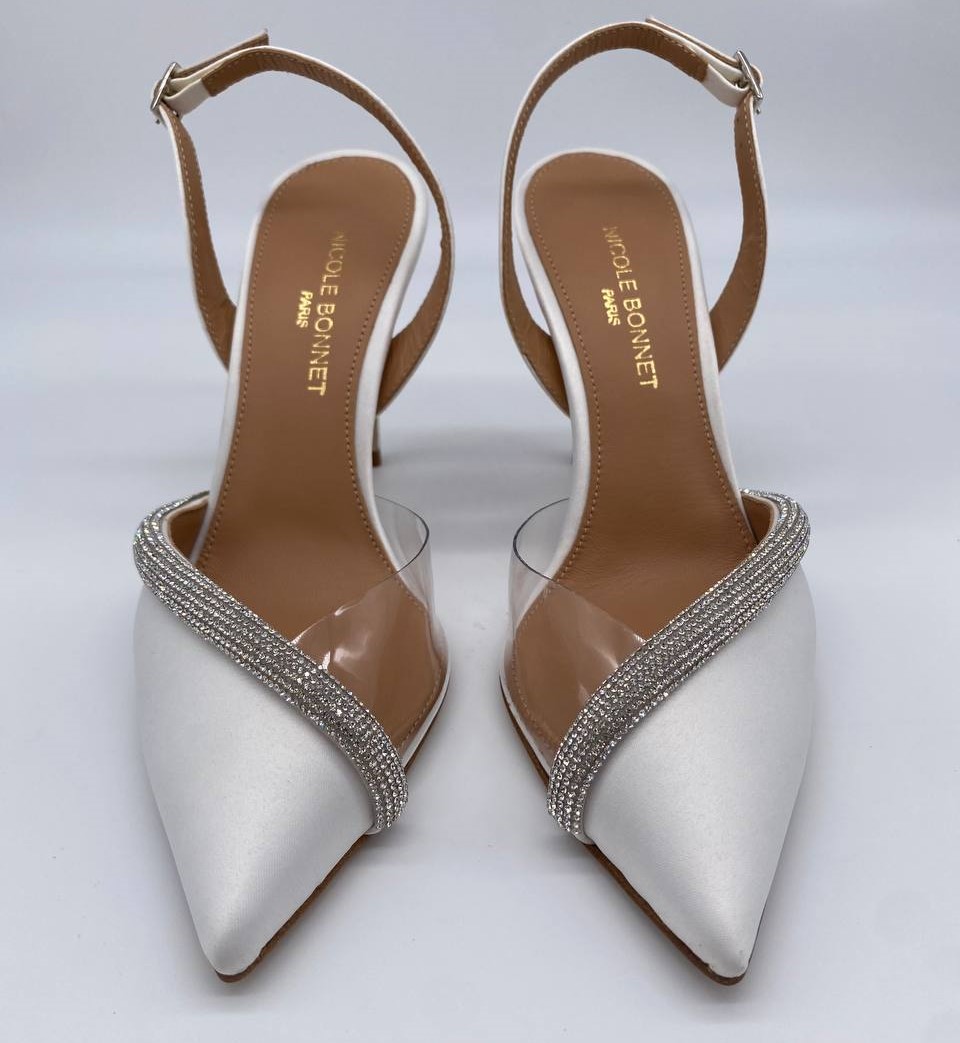 Chanel punta Swarovski Crystal tacco 90