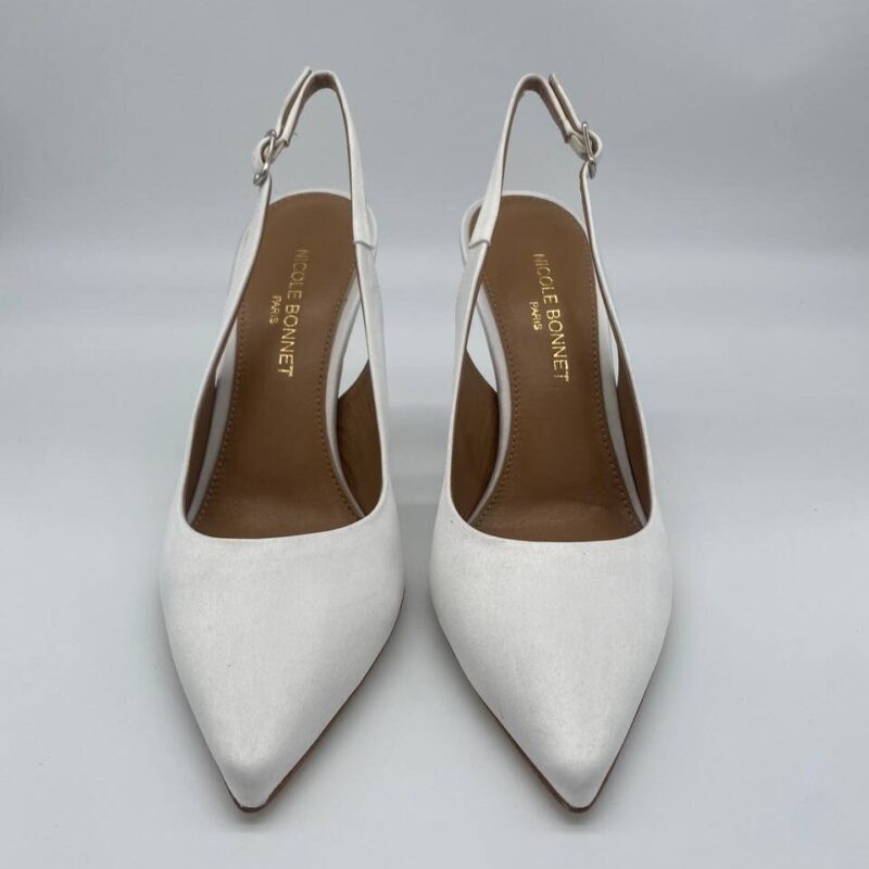 Chanel raso bianco tacco 90