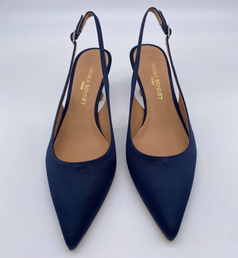 Chanel raso blu tacco 50