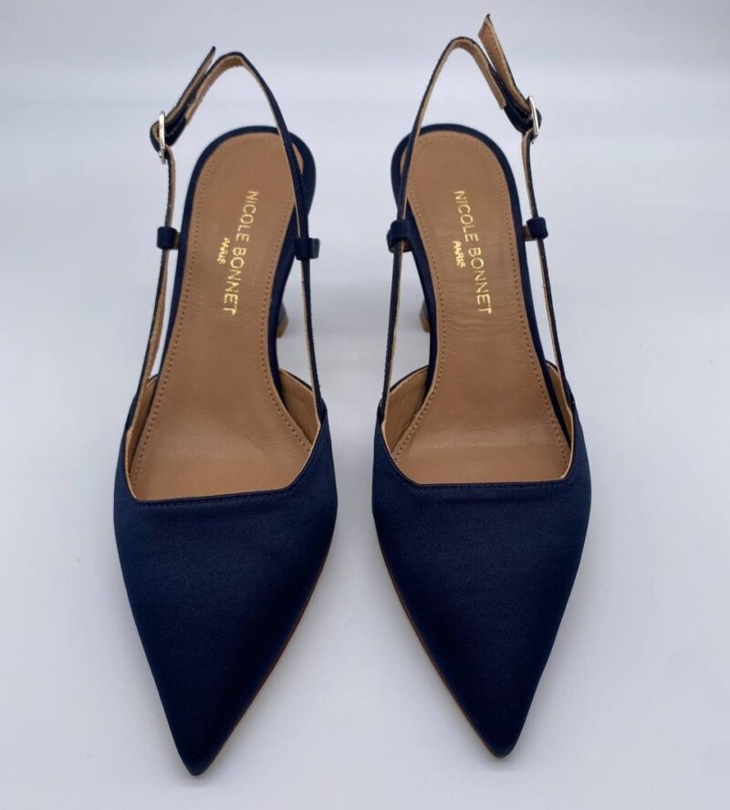 Chanel raso blu tacco 70