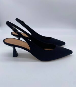 Chanel raso nero tacco 50