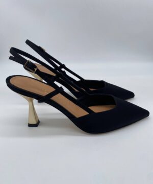 Chanel raso nero tacco 70