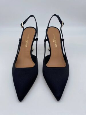 Chanel raso nero tacco 70