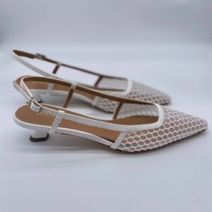Chanel rete bianca tacco 30