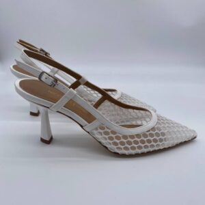 Chanel rete bianca tacco 70