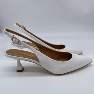 Chanel raso bianco tacco 50