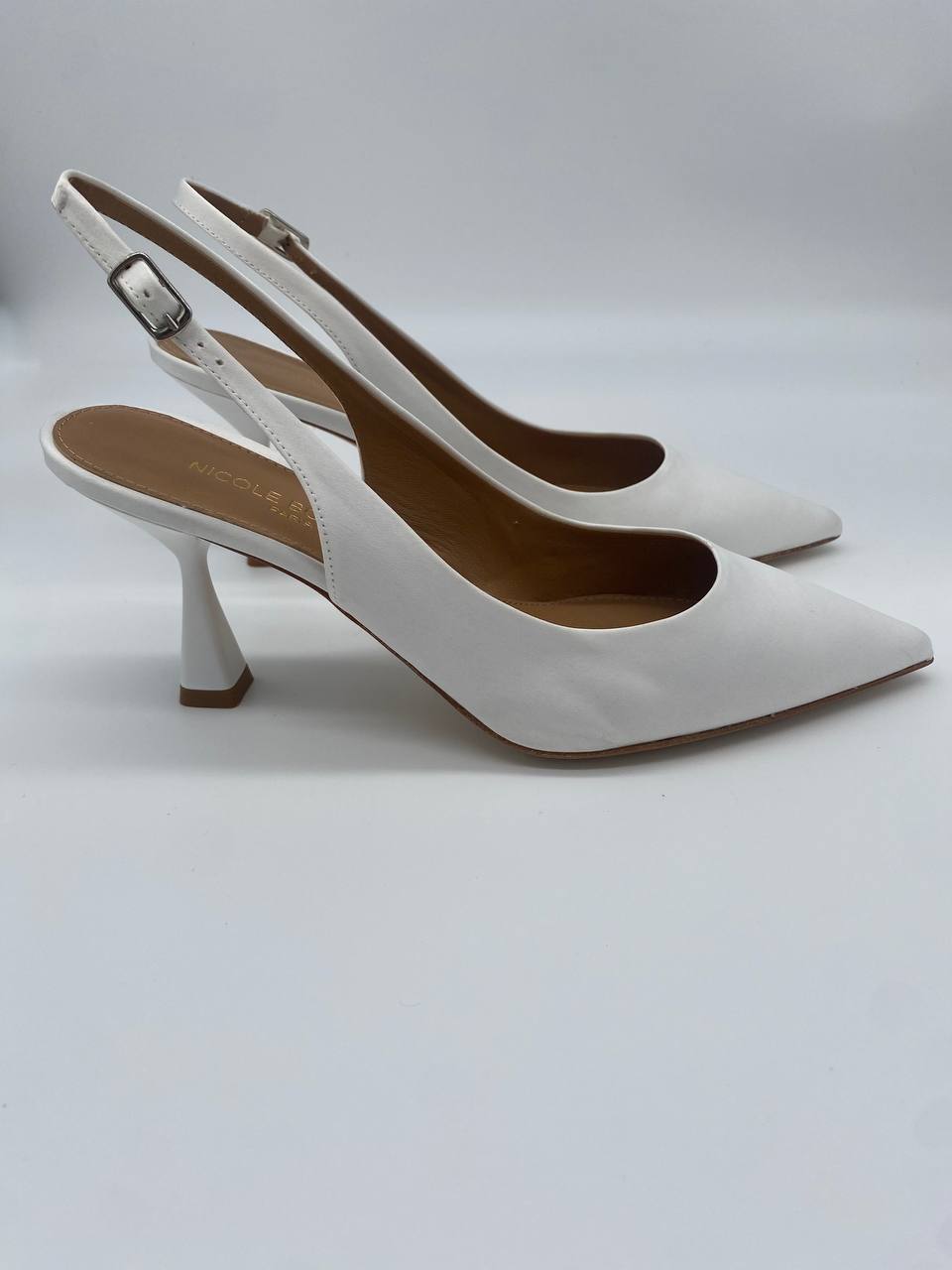 Chanel raso bianco tacco 70