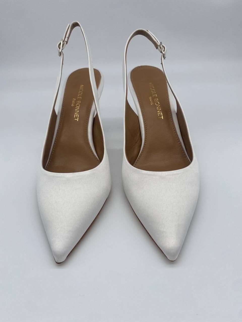 Chanel raso bianco tacco 70