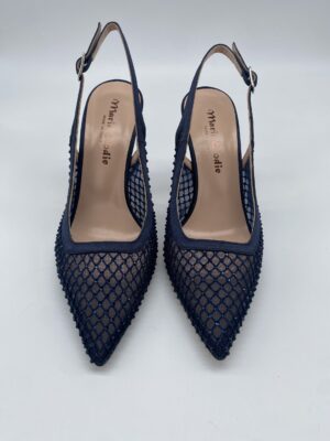 Chanel rete strass blu