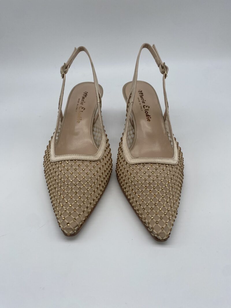 Chanel con strass color champagne tacco 50