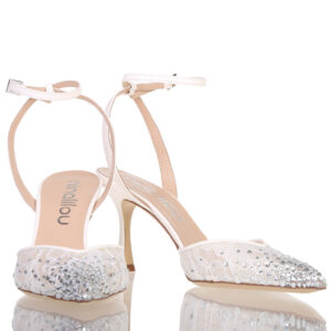 NINALILOU | Chanel pizzo con strass, tacco 7,5