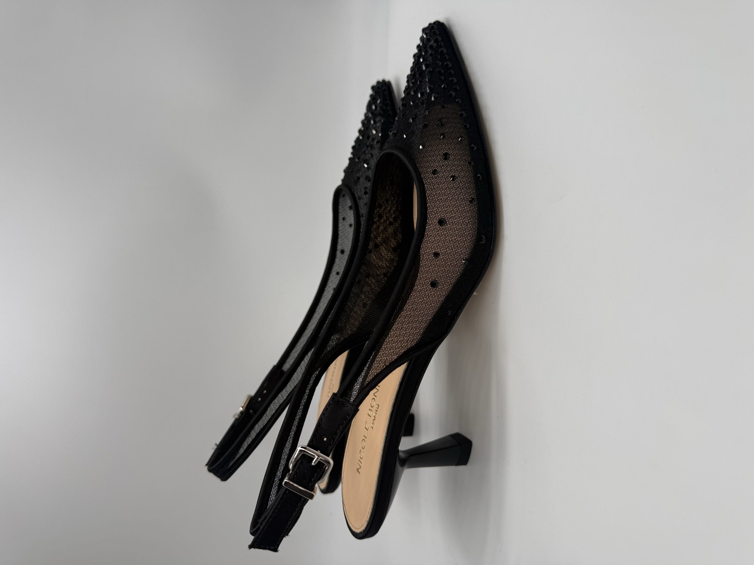 NICOLE BONNET | Chanel rete nera strass, tacco 50 - immagine 3