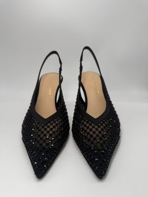 NICOLE BONNET | Chanel rete nera strass, tacco 70