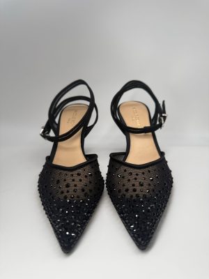 NICOLE BONNET | Chanel rete nera strass, tacco 70