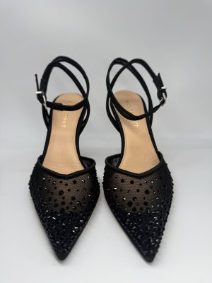 NICOLE BONNET | Chanel rete nera strass, tacco 90