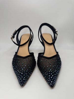 NICOLE BONNET | Chanel rete blu strass, tacco 70