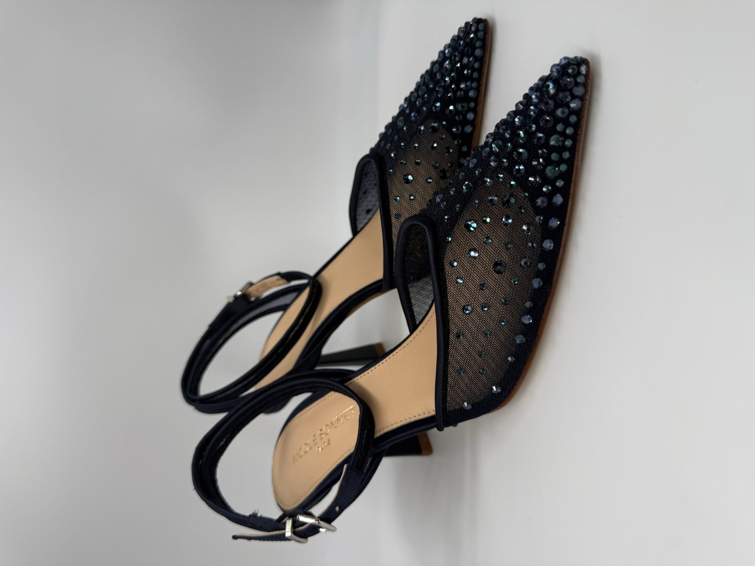 NICOLE BONNET | Chanel rete blu strass, tacco 70 - immagine 2