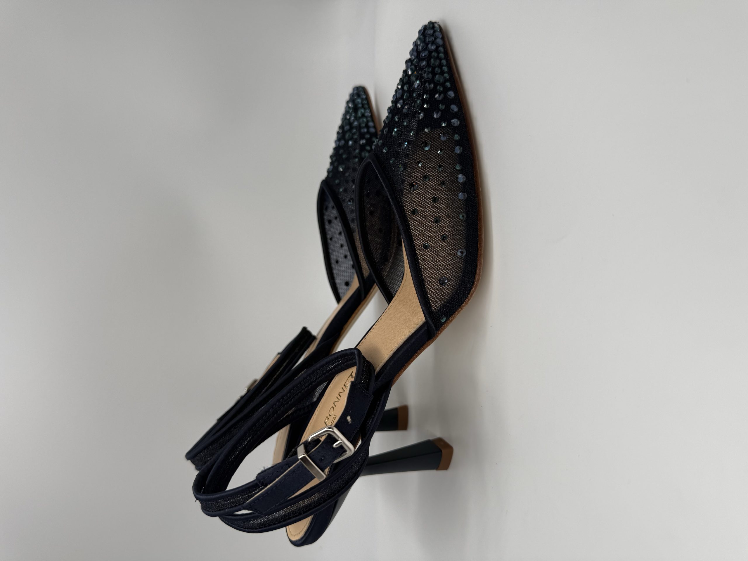 NICOLE BONNET | Chanel rete blu strass, tacco 70 - immagine 3