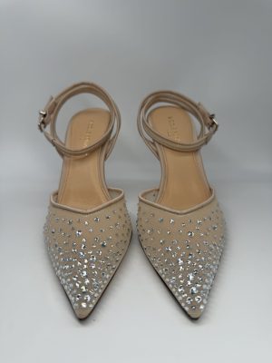 NICOLE BONNET | Chanel rete beige strass, tacco 90