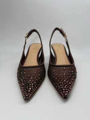 NICOLE BONNET | Chanel rete marrone strass, tacco 50
