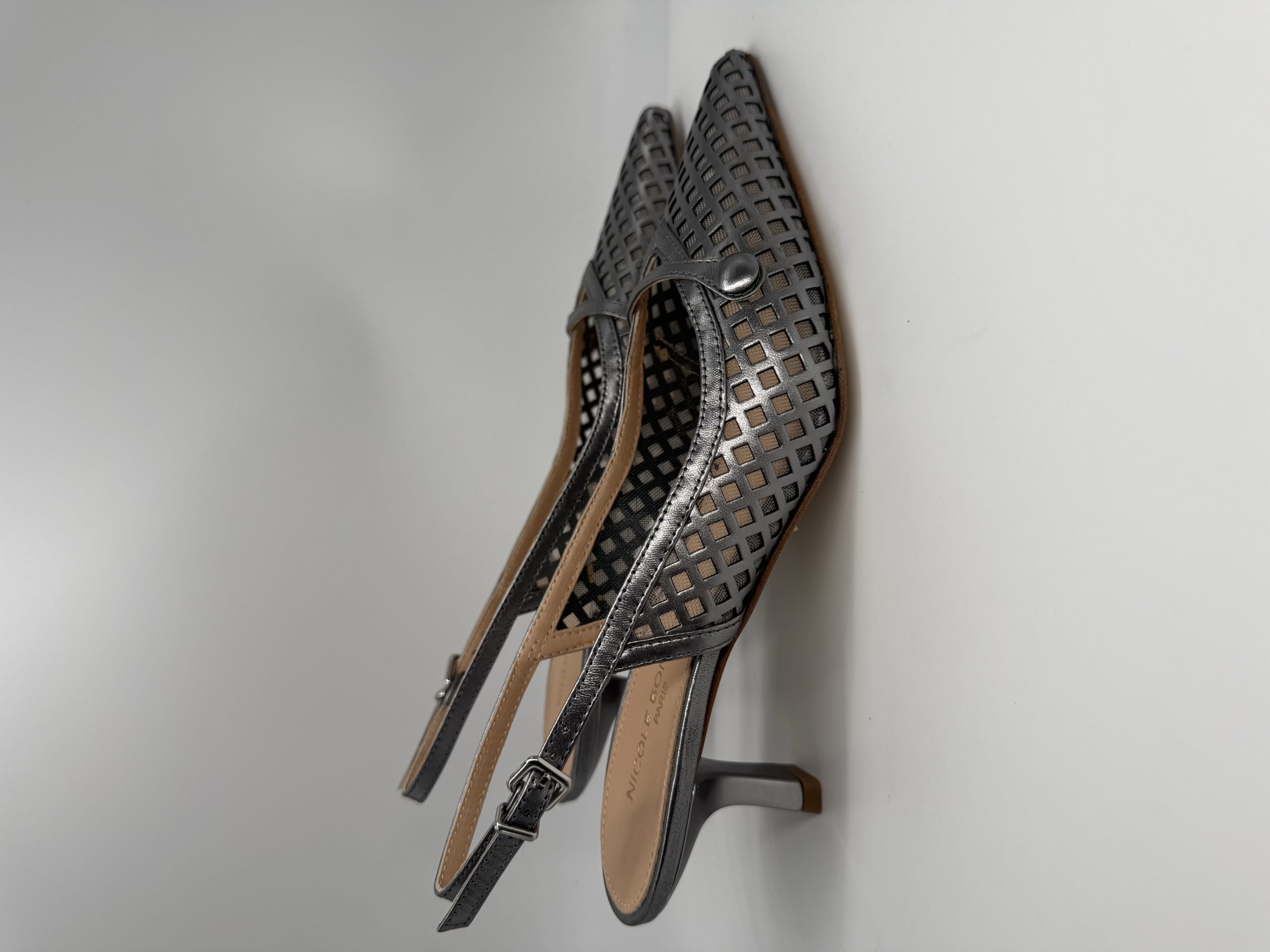 NICOLE BONNET | Chanel traforato acciaio tacco 50 - immagine 2